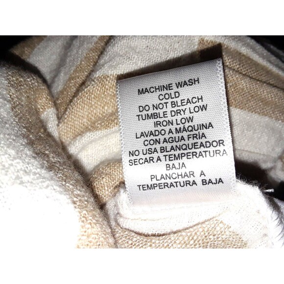 Love Tree Women’s Skirt Size Small Linen-Blend Paper Bag Waist Tan Boho Beach - Picture 6 of 6